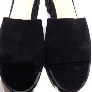 Ron White "Carly" Black Suede Slide Sandals in EU 39.5 / USA 9.5 (New)